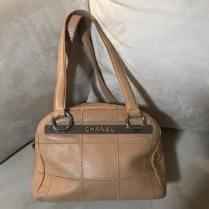 Chanel Chocolate Bar Stitch Mini Boston Bag